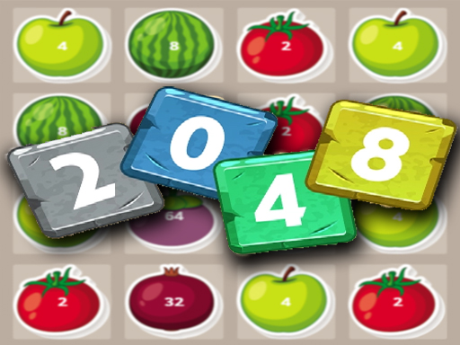 2048 Fruits online Puzzle game