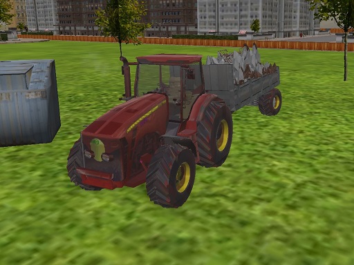 3D city tractor garbage sim online Action game