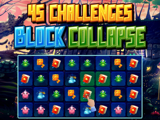 45 Challenges Block Collapse online Puzzle game