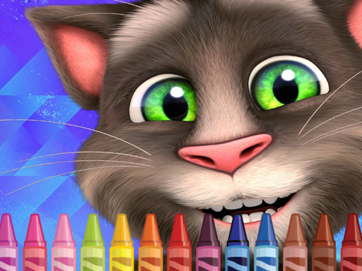 4GameGround - Talking Tom Coloring online Arcade game