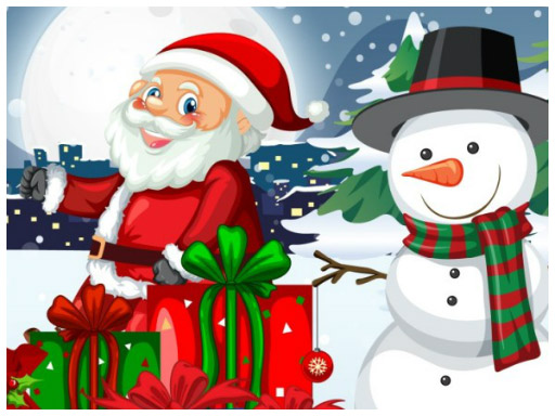4x4 Xmas online Puzzle game