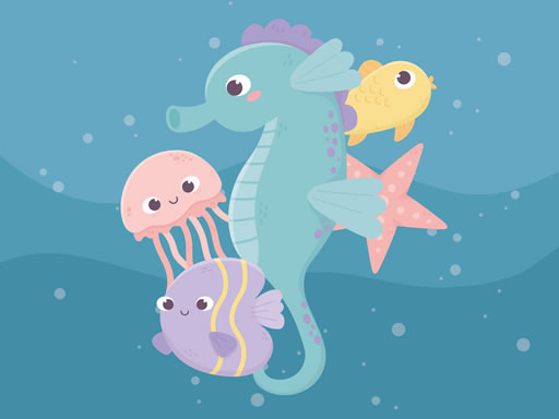 Adorable Fish Memory online Puzzle game
