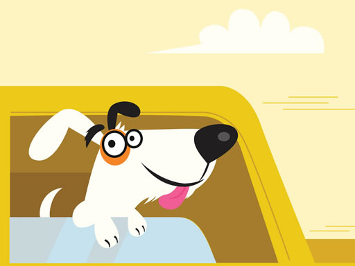Adorable Puppies In Cars Match 3 online Puzzle game