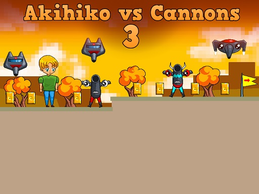 Akihiko vs Cannons 3 online Arcade game