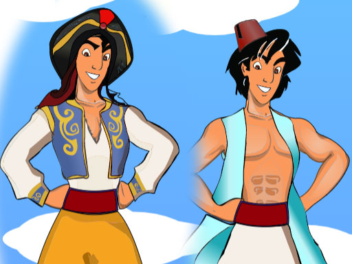 Aladdin Dress Up online Girls game