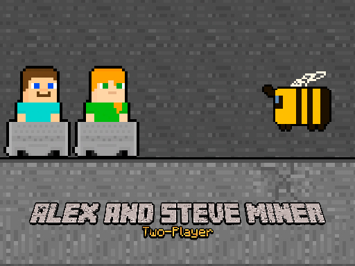 Alex and Steve Miner Two Player online Arcade game
