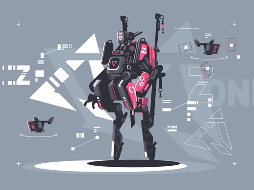 Alien Robot Warrior Hidden online Puzzle game