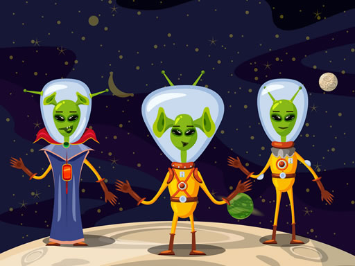 Aliens In Space Hidden online Puzzle game