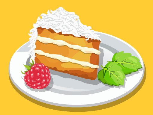 Almond coconut cake	 online Girls game