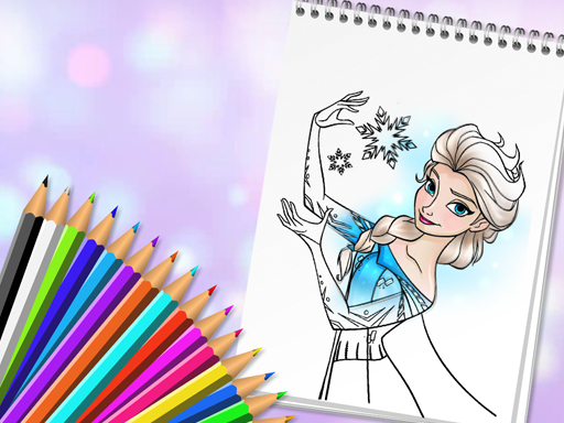 Amazing Princess Coloring Book online Girls game