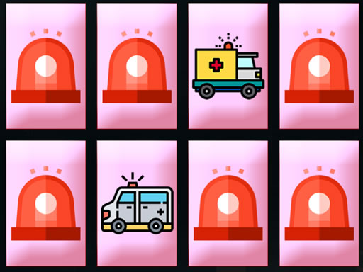 Ambulance Trucks Memory online Puzzle game