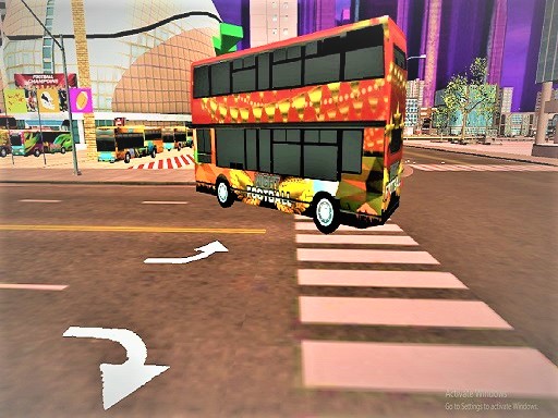 American Football Passenger Bus Game online Racing game