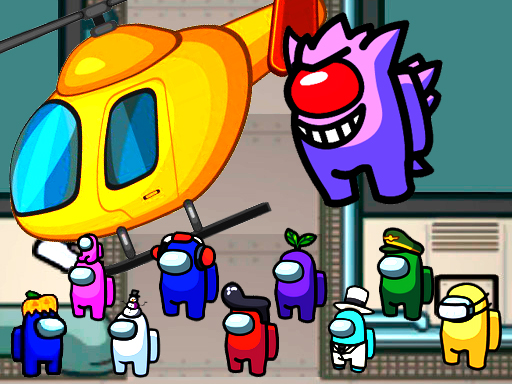 Among us airship slings online Arcade game