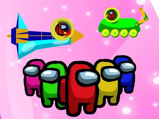 Among Us Space Colorfull - Pin Pull Game online Puzzle game
