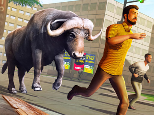 Angry Bull Attack Wild Hunt Simulator online Girls game