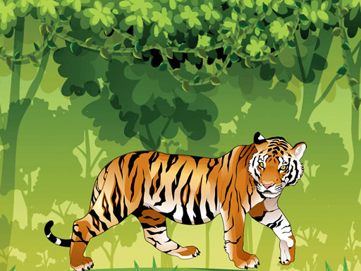 Angry Tiger Coloring online Puzzle game