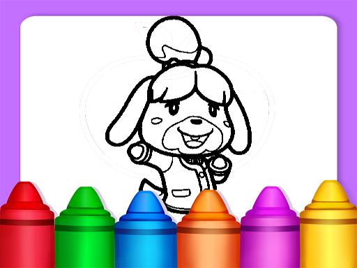 Animal Crossing Coloring Pages online Puzzle game