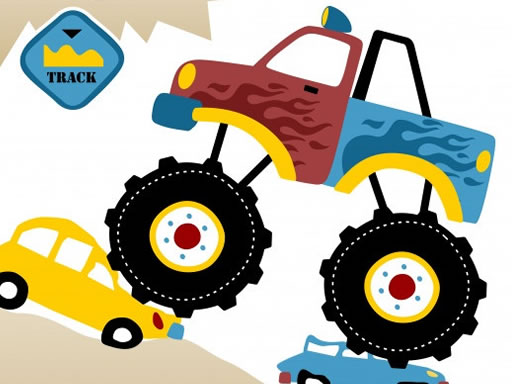 Animal Monster Trucks Difference online Puzzle game