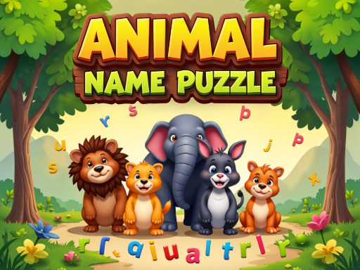 Animal Name Puzzle online Puzzle game