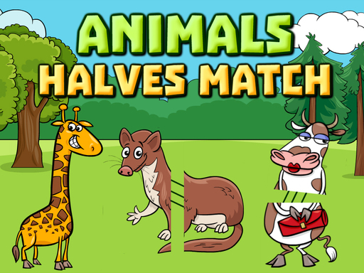 Animals Halves Match online Puzzle game