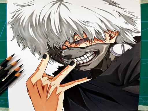 anime coloring book tokyo ghoul Play online online Boys game