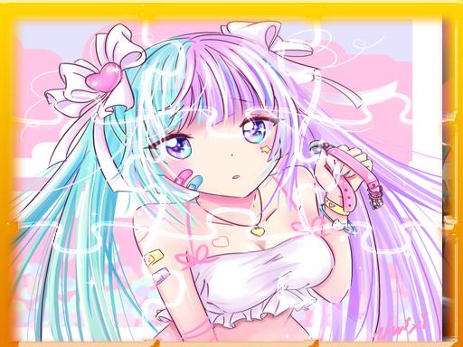 Anime Girl Match3 Puzzle online Puzzle game