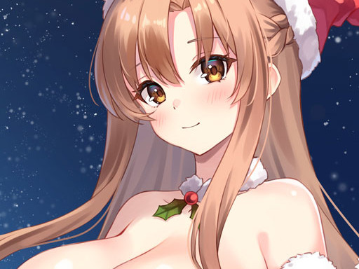 Anime Girls In Red Dress Tile Puzzle online Puzzle game