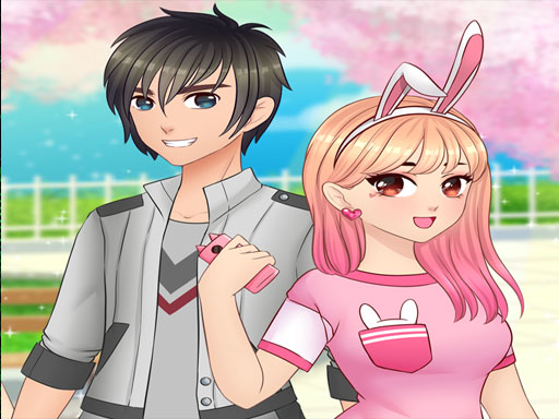 Anime High School Couple - First Date Makeover online game