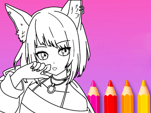 Anime Manga Coloring Book online Girls game