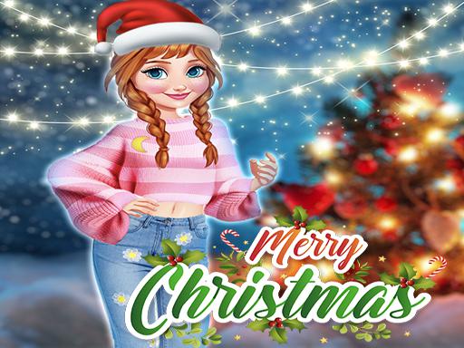 Anna Frozen Christmas Sweater Design online Girls game