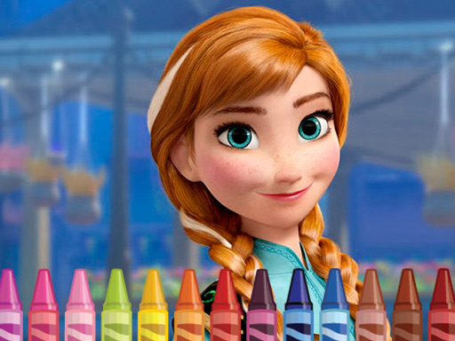 Anna Frozen Coloring online game