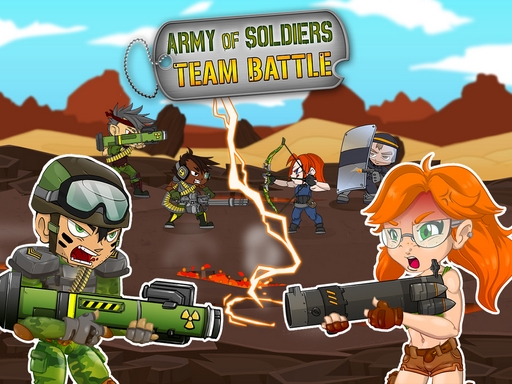 Army of soldiers : Team Battle online Puzzle game