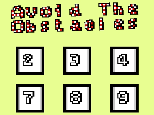 Avoid the obstacles online Puzzle game