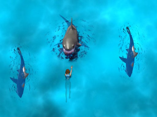 Avoid the Sharks online Arcade game