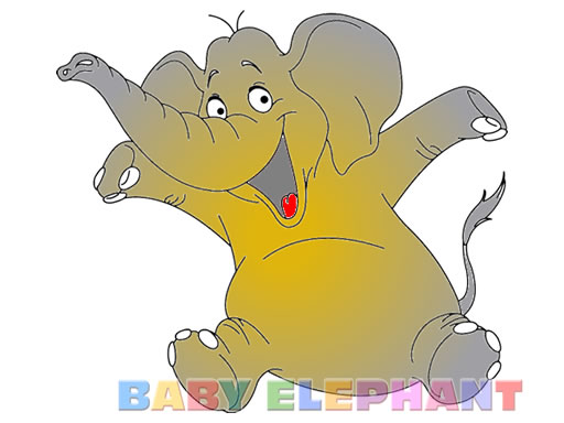 Baby Elephant Coloring online Puzzle game