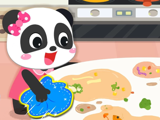 Baby Panda Cleanup online Girls game