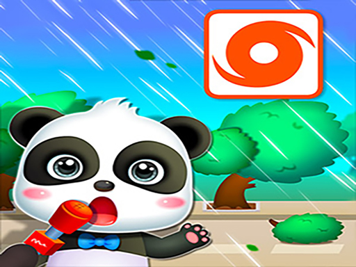 Baby Panda Hurricane Safety online game