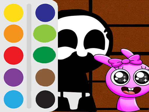 Baby Sprunki incredibox Coloring online Puzzle game