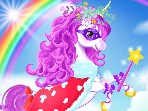Baby unicorn dress up online Puzzle game