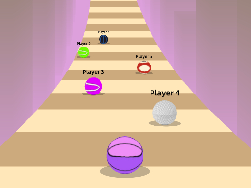 Ball rush online Racing game