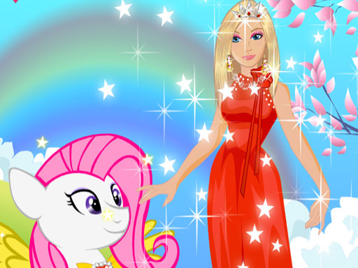 Barbie and Pony Dressup online game