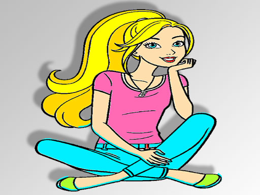Barbie Coloring Game online Girls game