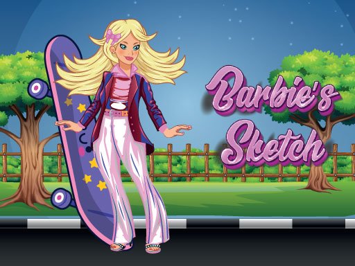 Barbie’s Sketch online Hypercasual game