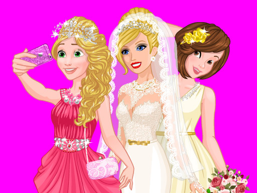 Barbie's Wedding Selfie With Princesses online game