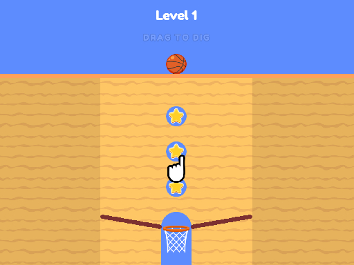 Basketball Dig online Puzzle game