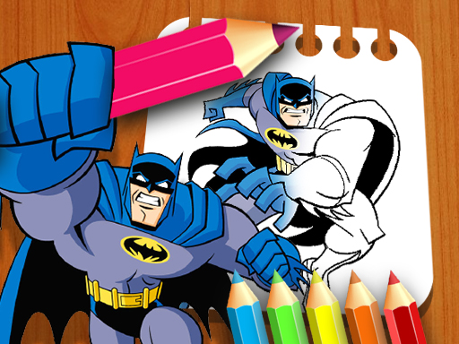 Batman Coloring Book online Puzzle game