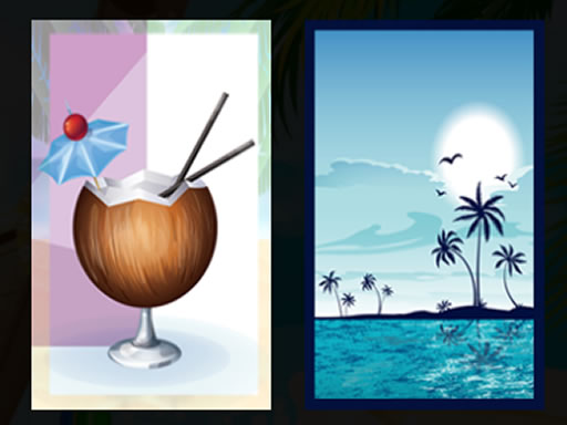 Beach Cocktails Memory online game