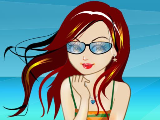 Beach Girl Dressup online Girls game