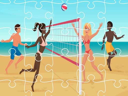 Beach Volley Ball Jigsaw online game
