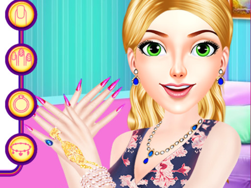 Beautiful Starry Sky Nail 2 online Girls game